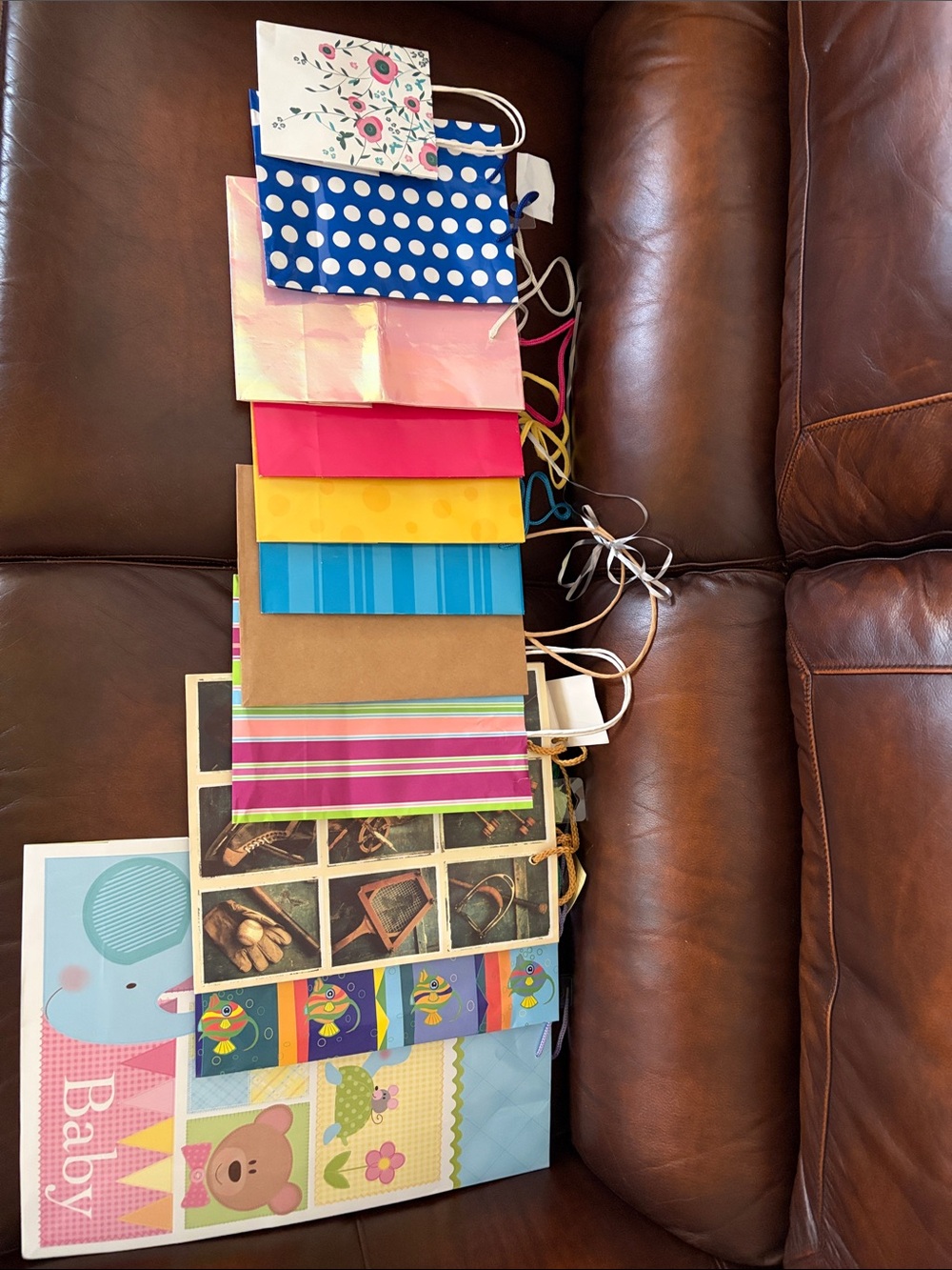 Assorted Colorful Gift Bags - Multi-Color
